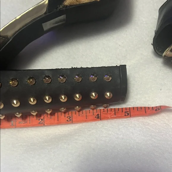 Black & Leopard Platform Ankle-Strap Heels Steve Madden - Picture 9 of 10